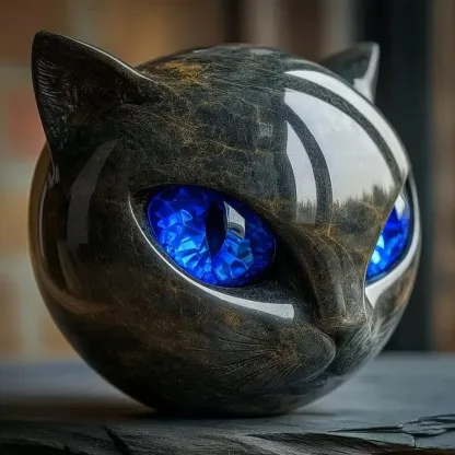 Black Cat ornaments Symbol of Luck and Style