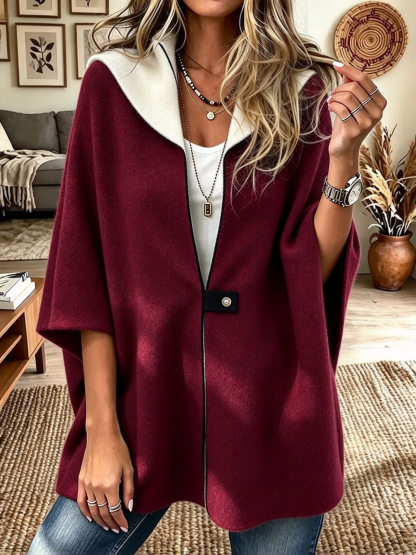 Women's Loose Zip-up Stand Collar Coat