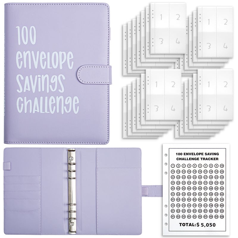 ⏰Last 3 Hours - New Year's Lowest Price! 🎉 -- ✉️100 Envelope Savings Challenge Book