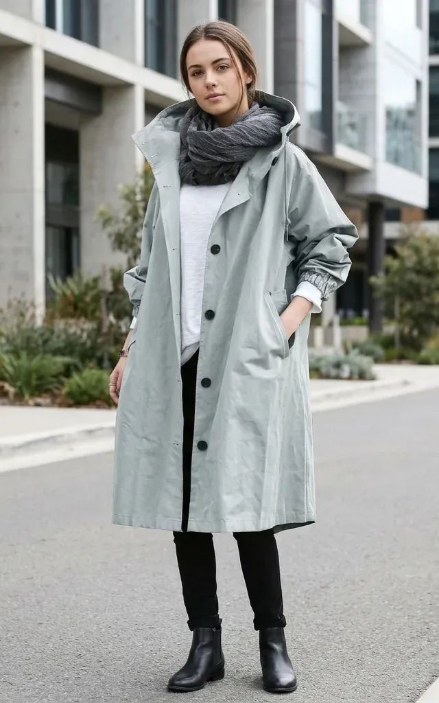 🔥 50% OFF Clearance | Women's Oversized Hooded Water-Resistant Windbreaker Rain Jacket
