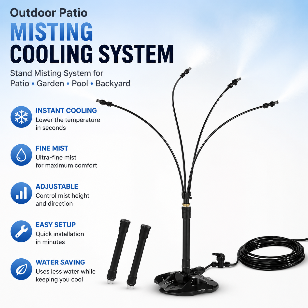 AquaBreeze™ 360° Outdoor Cooling Mist System