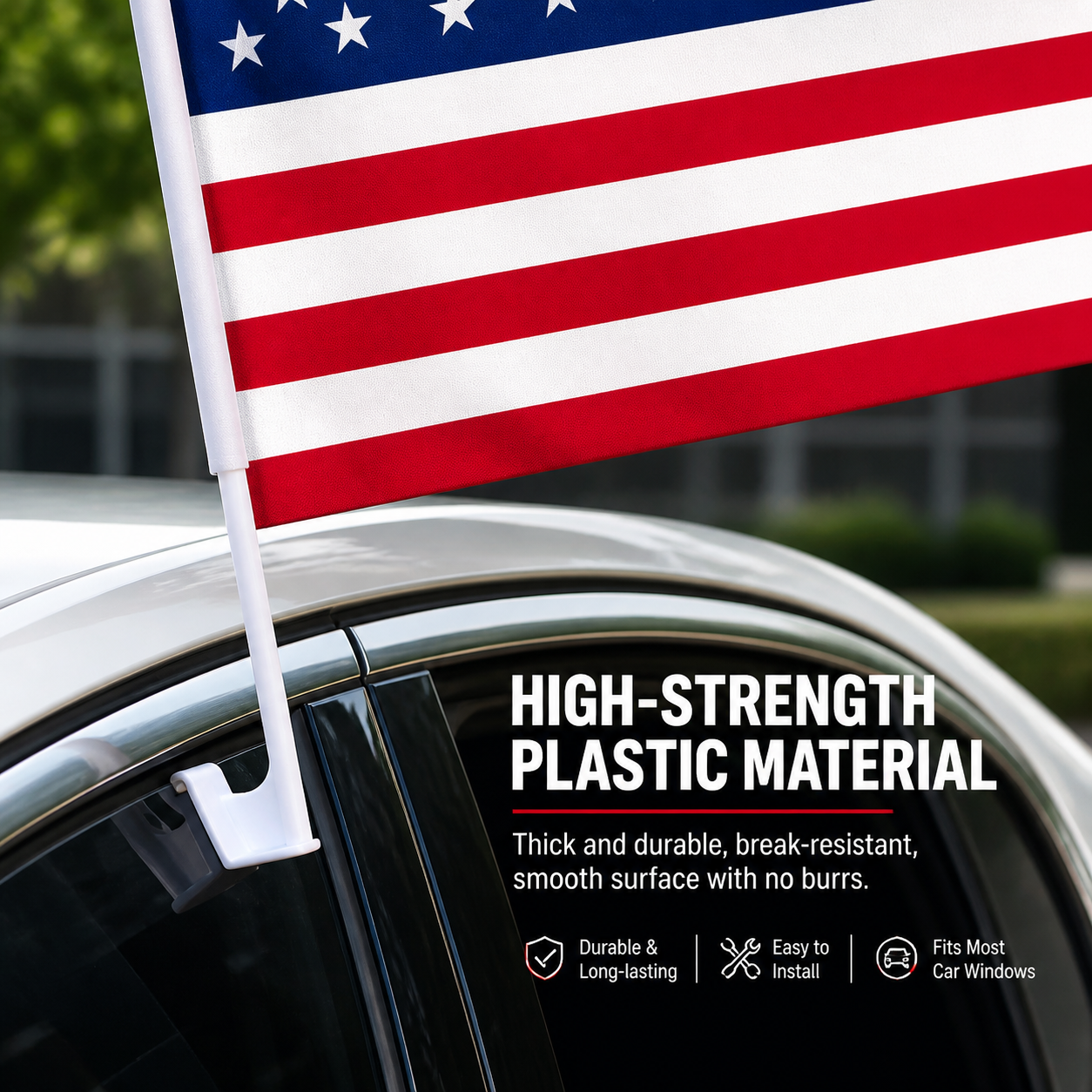 🇺🇸 World Cup Fan Flags – Car & Window Display