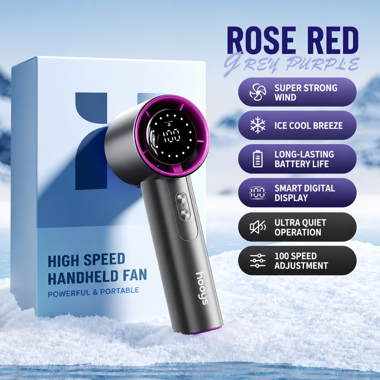 ArcticBlow™ Turbo Ice Cooling Handheld Fan