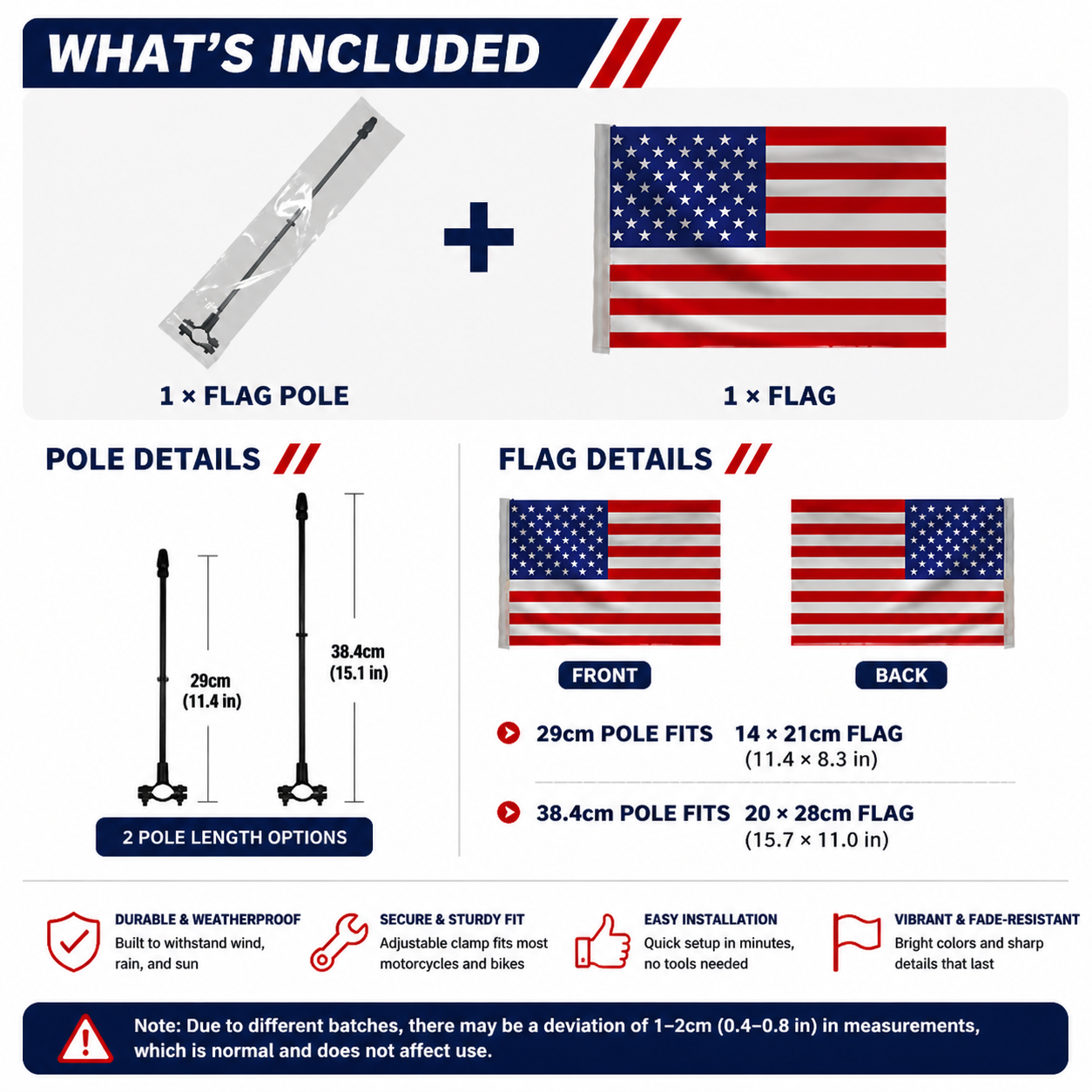 ⚡ World Cup Motorcycle Flags – USA, Mexico, Canada & More! ⚡