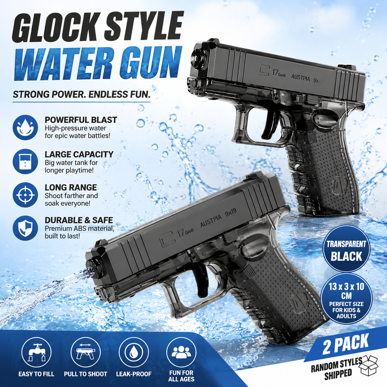 AquaBlast™ Summer Water Gun Series