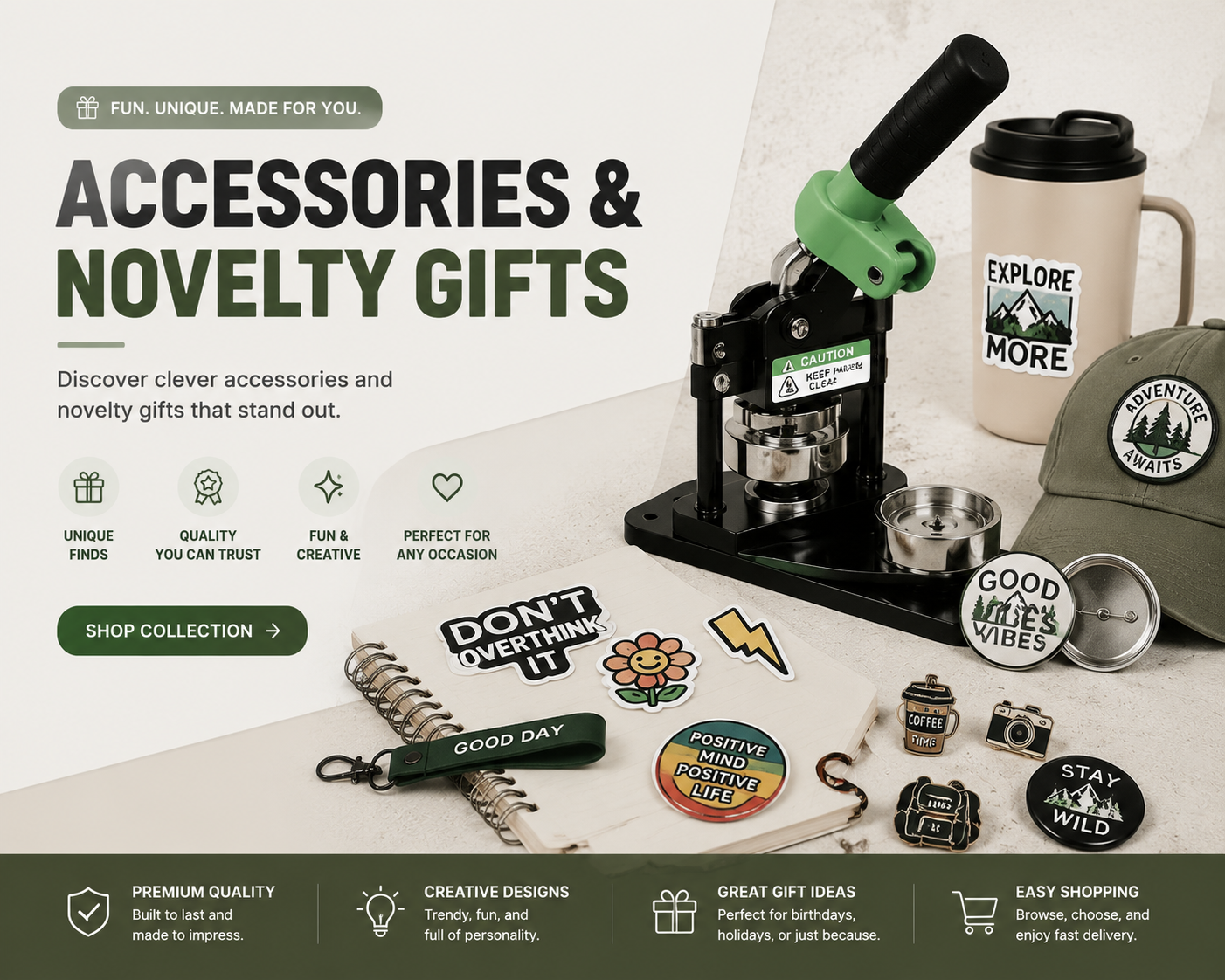 Accessories & Novelty Gifts – “Quirky Gifts, Big Smiles! 🎁”