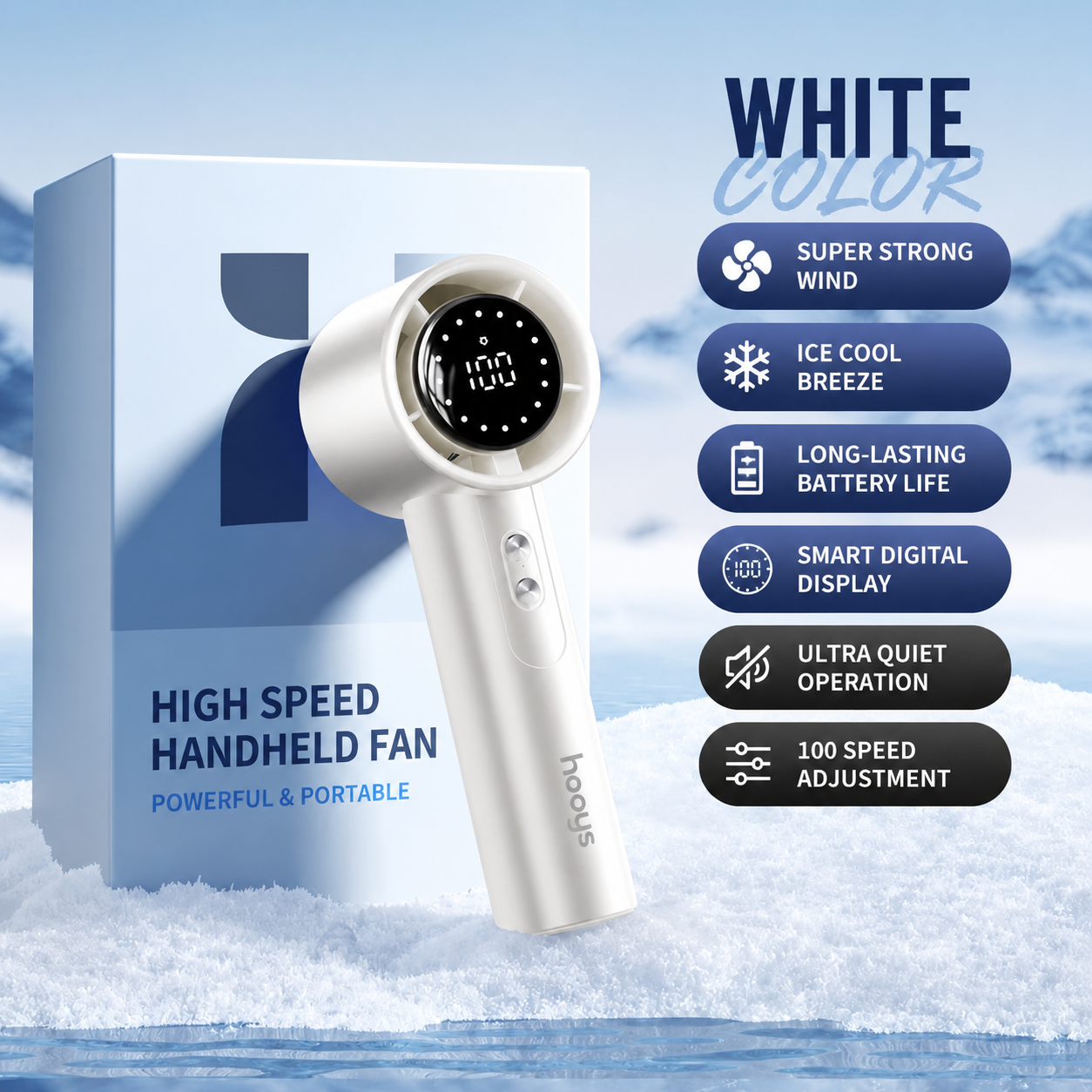 ArcticBlow™ Turbo Ice Cooling Handheld Fan