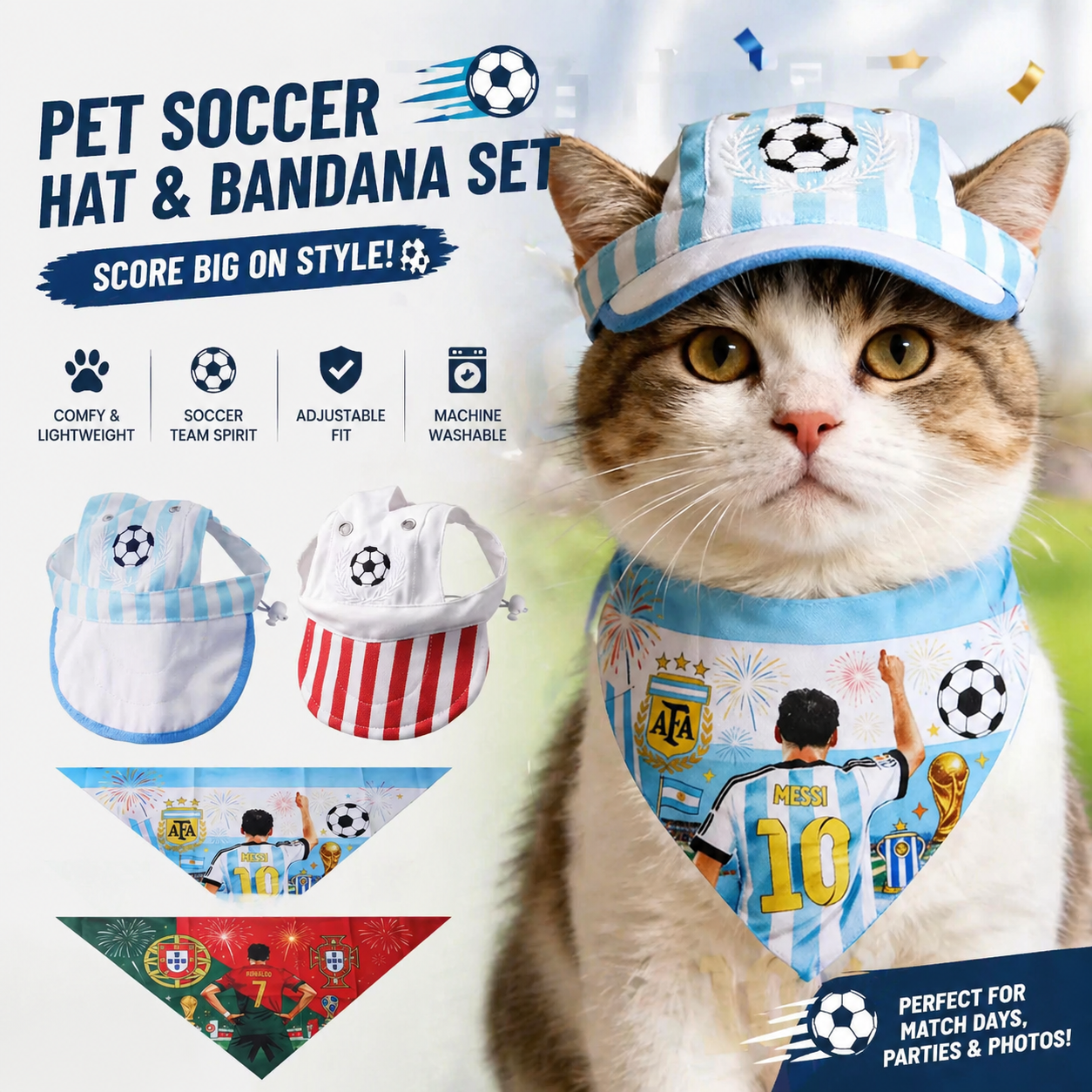 ⚽ Goal Paws™ Soccer Pet Accessories