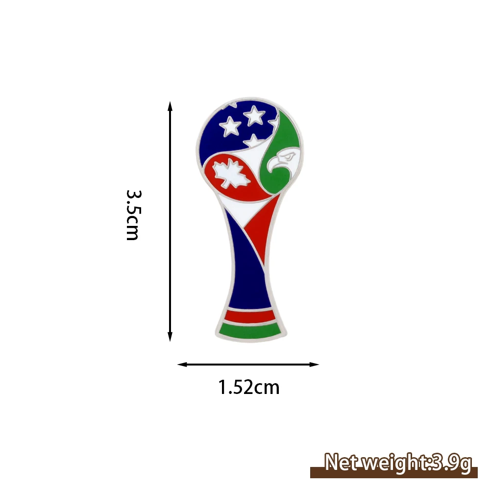 2026 World Cup Metal Pin Badge