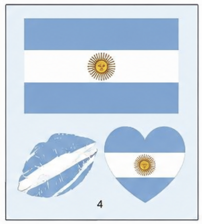 World Cup Face Flag Stickers – Hands-Free Fan Spirit Tattoos for Game Day Fun