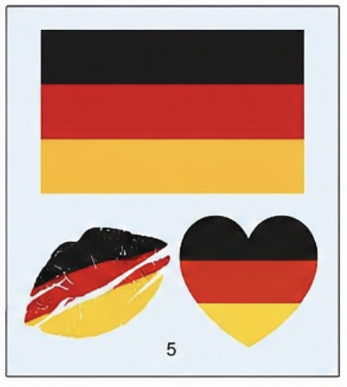 World Cup Face Flag Stickers – Hands-Free Fan Spirit Tattoos for Game Day Fun