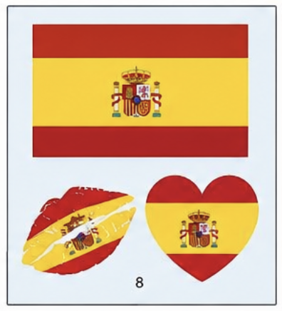 World Cup Face Flag Stickers – Hands-Free Fan Spirit Tattoos for Game Day Fun