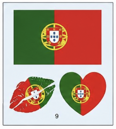 World Cup Face Flag Stickers – Hands-Free Fan Spirit Tattoos for Game Day Fun