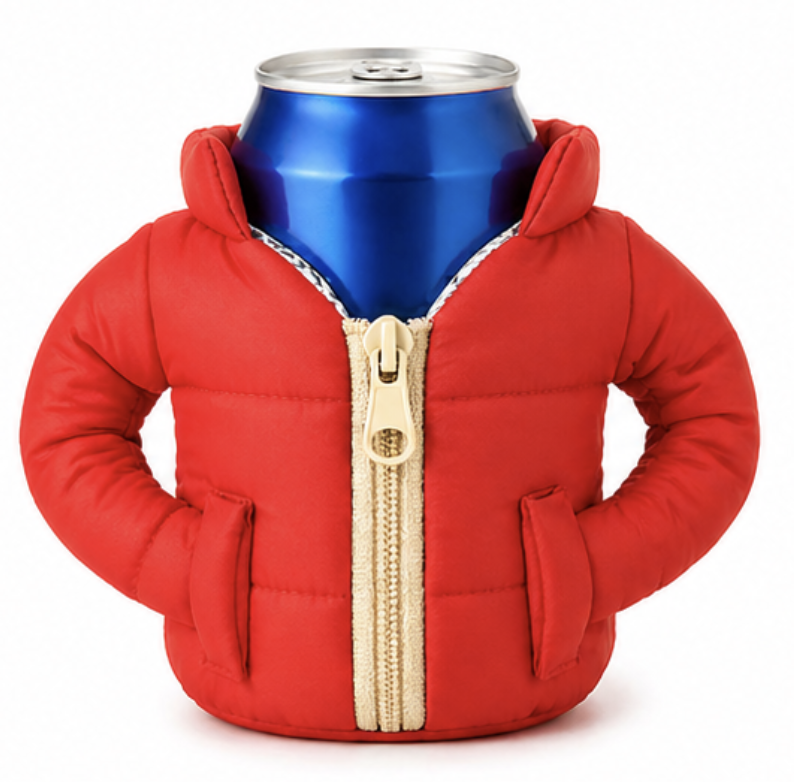 Mini Puffer Beer Cozy – World Cup Edition 🍺⚽