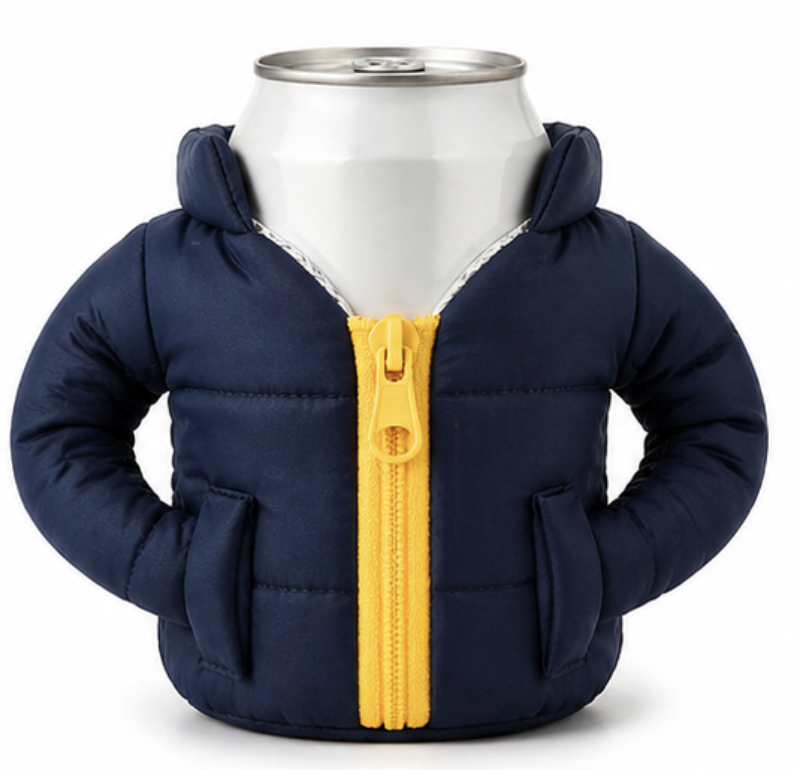 Mini Puffer Beer Cozy – World Cup Edition 🍺⚽