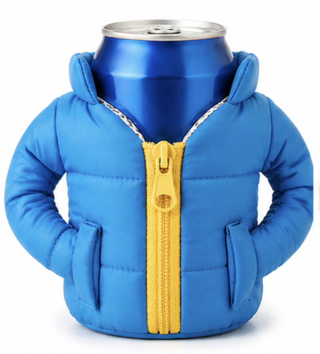 Mini Puffer Beer Cozy – World Cup Edition 🍺⚽