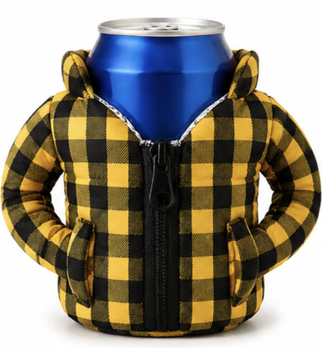 Mini Puffer Beer Cozy – World Cup Edition 🍺⚽