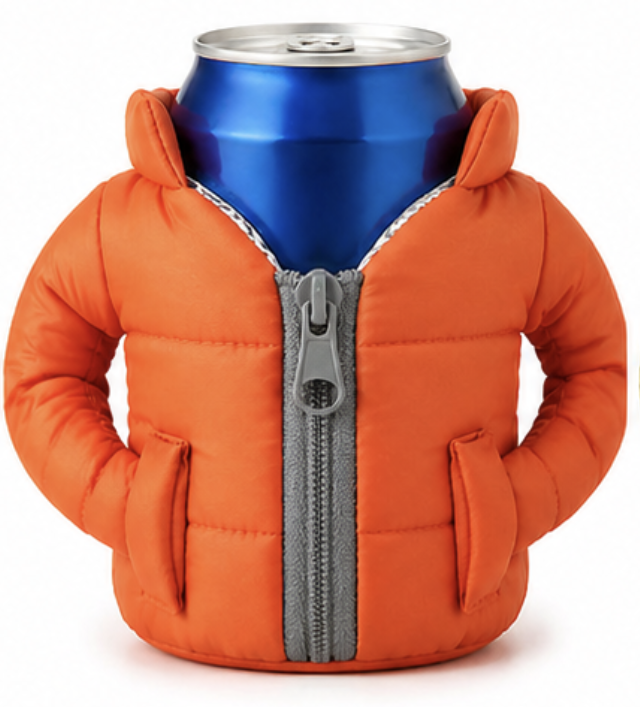 Mini Puffer Beer Cozy – World Cup Edition 🍺⚽