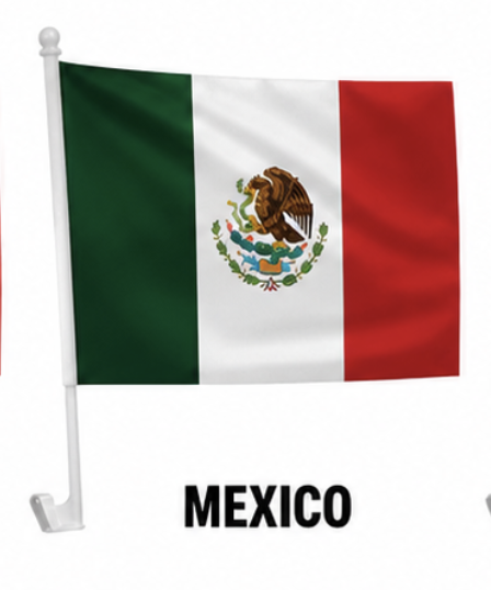 🇺🇸 World Cup Fan Flags – Car & Window Display