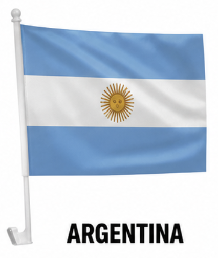 🇺🇸 World Cup Fan Flags – Car & Window Display