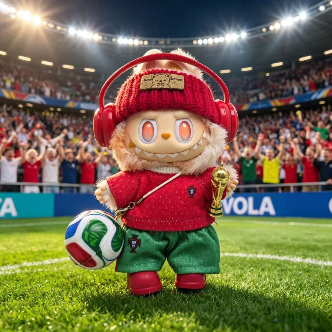 Labubu World Cup Plush Set (Doll Not Included) – Cute Soccer Fan Collectible Figures for Kids & Adults