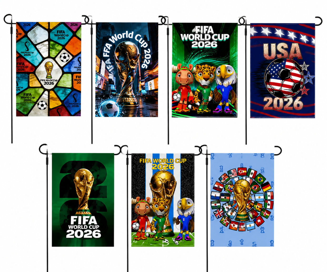 ⚽ World Cup Garden Flags – USA, Mexico, Canada & More 🇺🇸🇲🇽🇨🇦