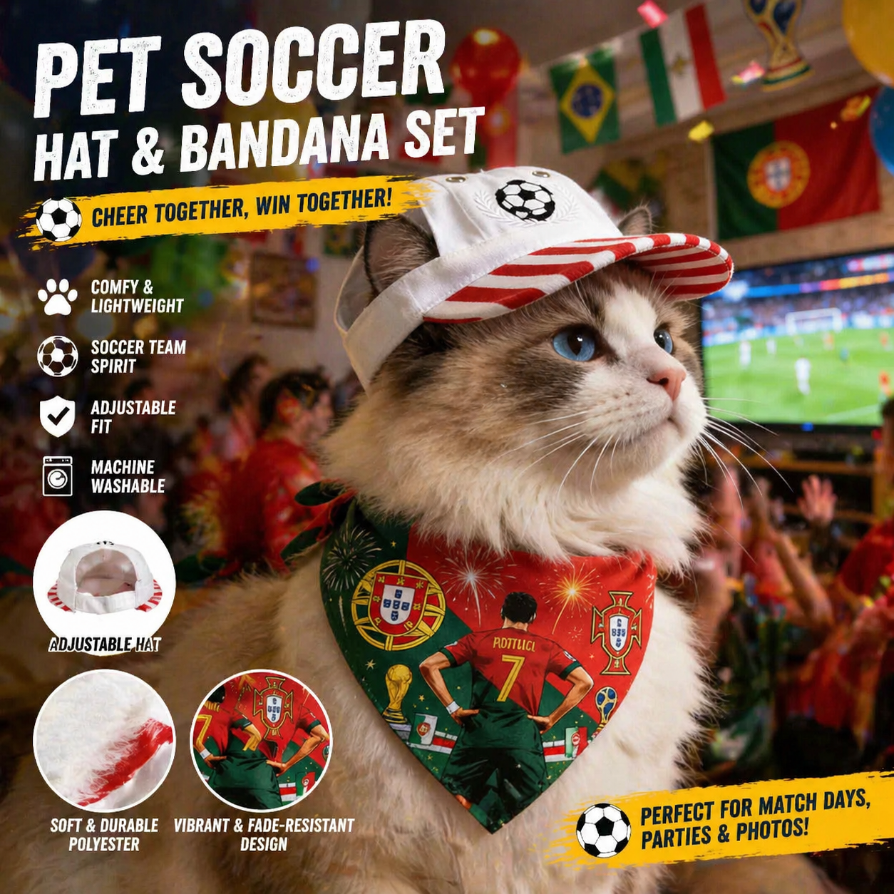 ⚽ Goal Paws™ Soccer Pet Accessories