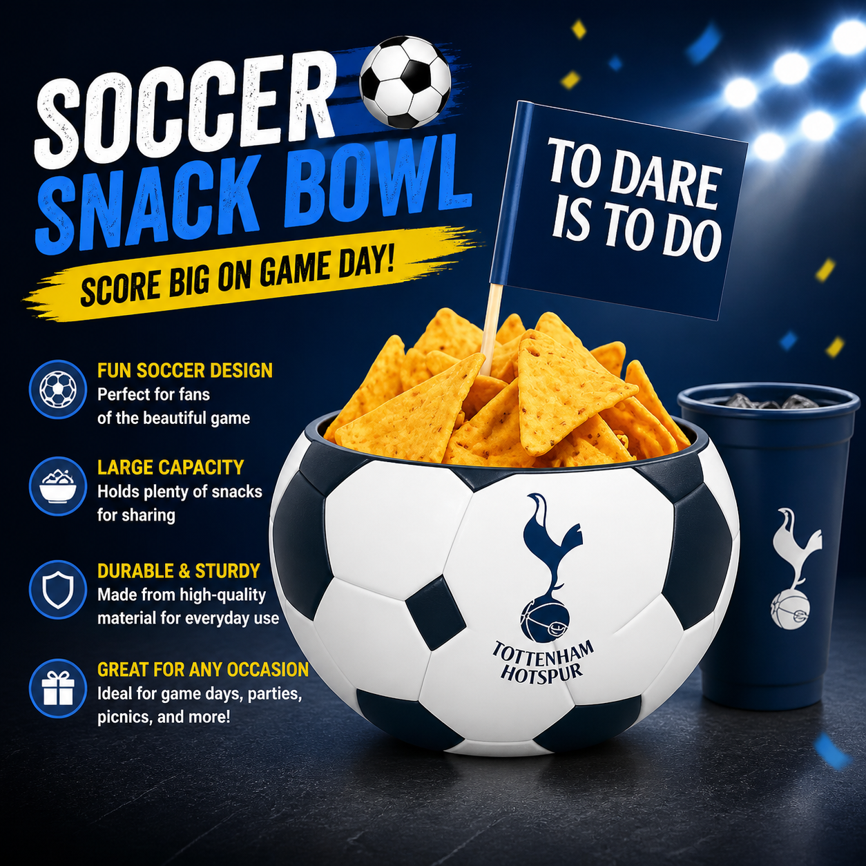 ⚽ World Cup Soccer Snack Bowl – Team Spirit Edition