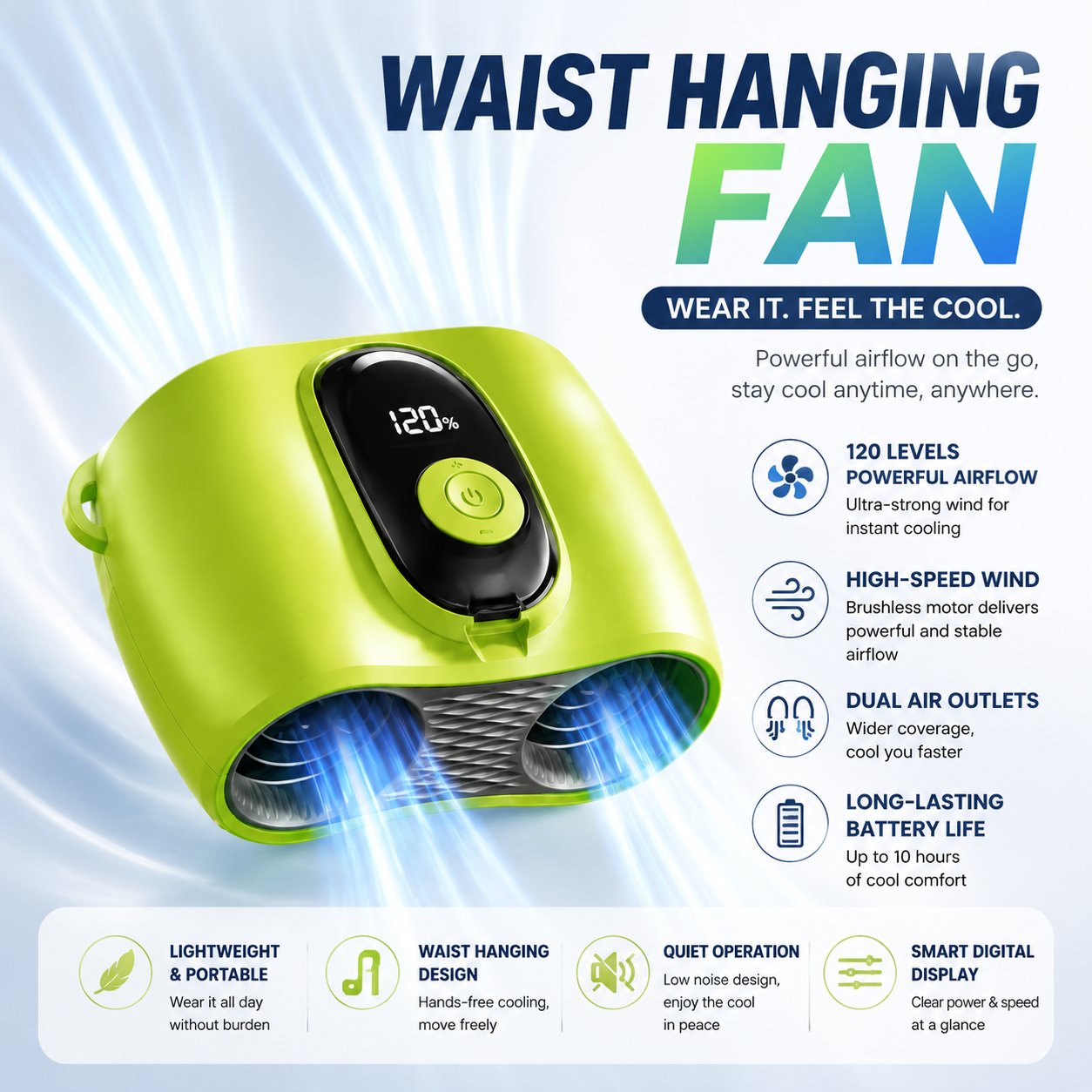 FROSTBLADE™ Wearable Waist Turbo Fan