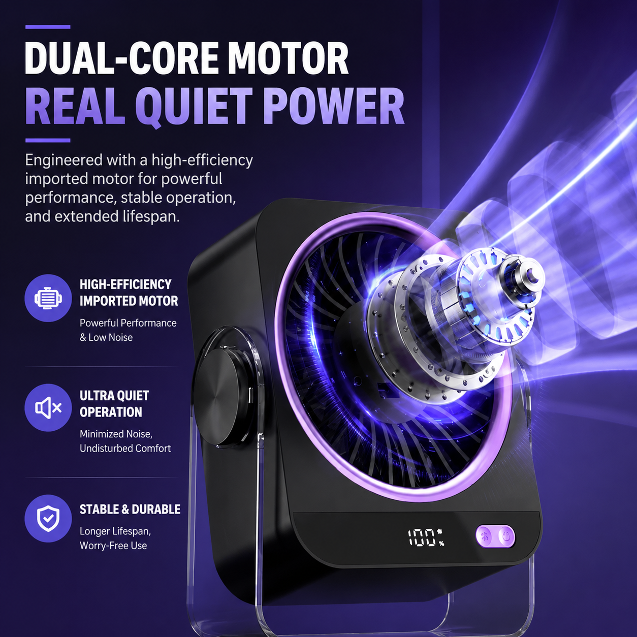 ARCTICBREEZE™ Air Pro Desktop Circulator Fan