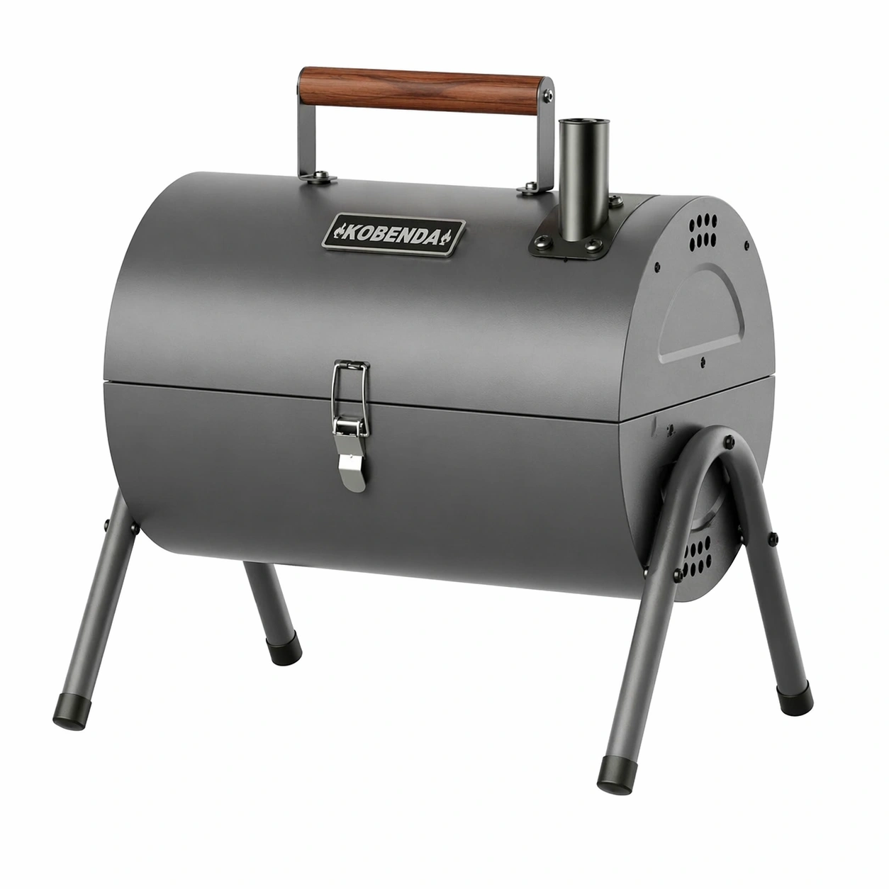 Tragbarer Holzkohlegrill Kompakt Tischgrill mit Deckel und Griff 2 in 1 BBQ Grill fuer Camping Balkon Garten-ardvion