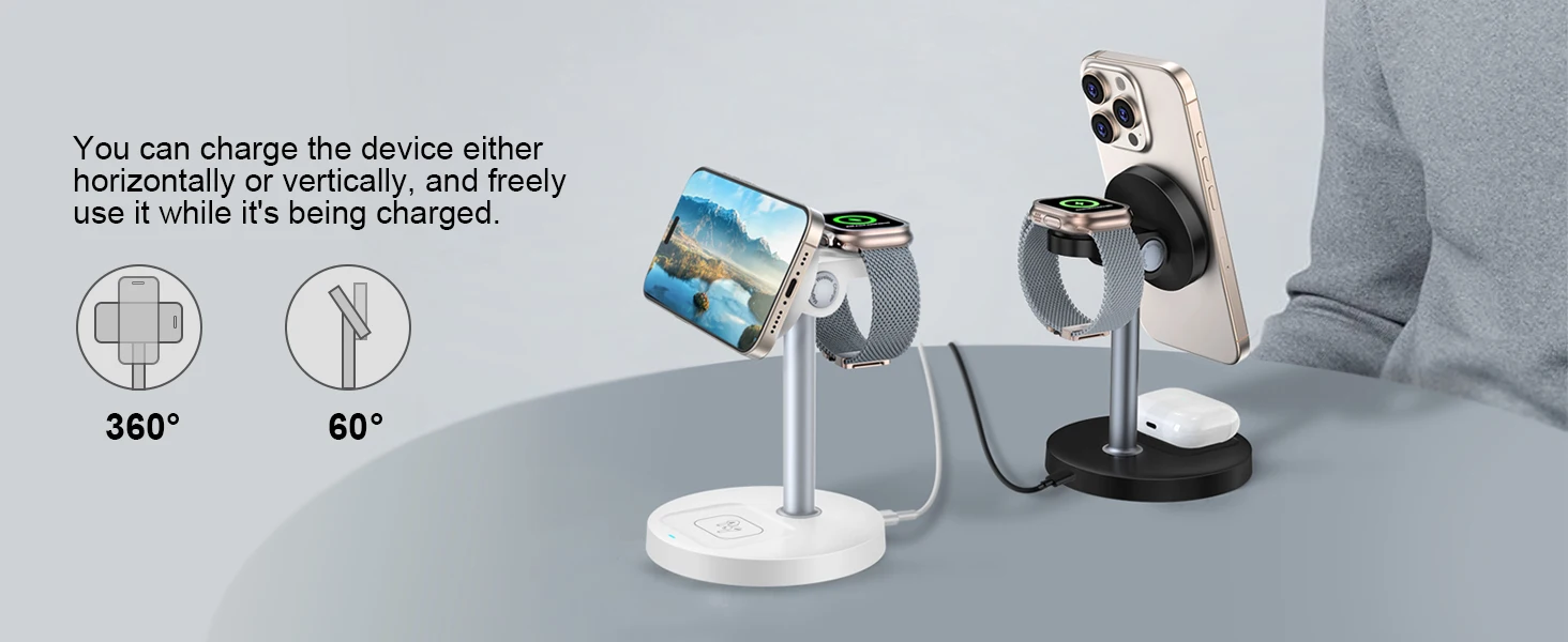 Magnetic wireless charger close up