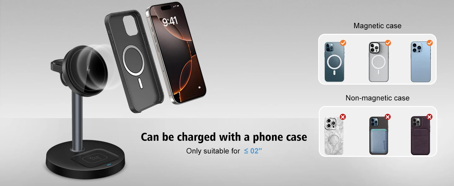 3-in-1 charger stand packaging