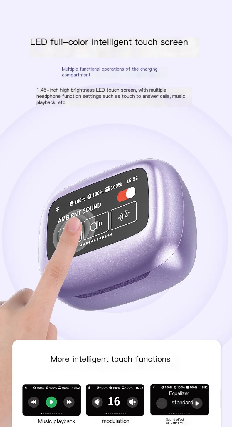 TouchPro Earbuds in-ear fit