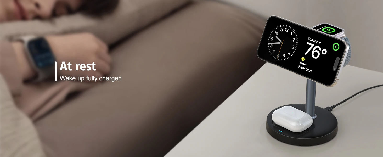 3-in-1 charger stand colours