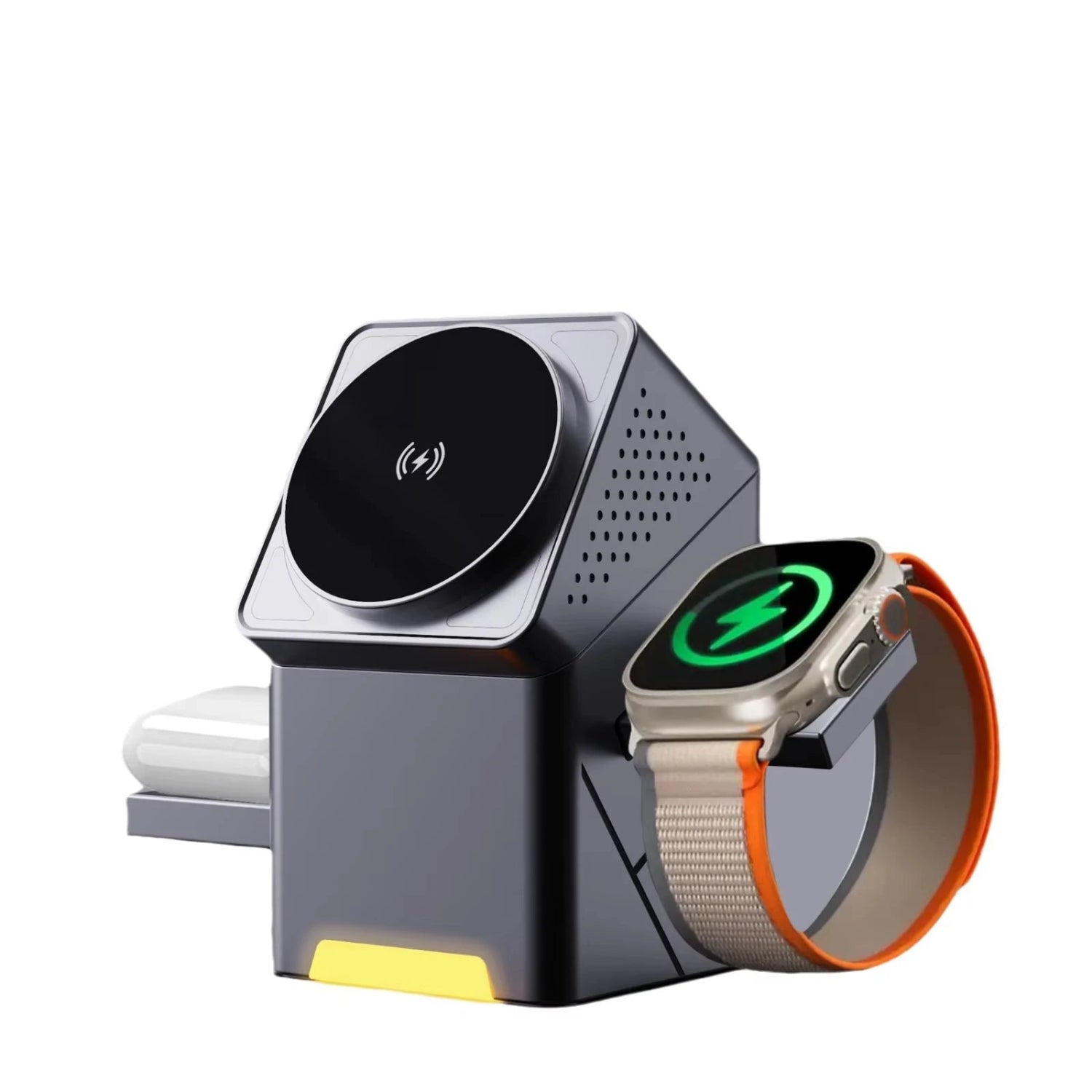 15W 3-in-1 Rotating Magnetic Wireless Charger