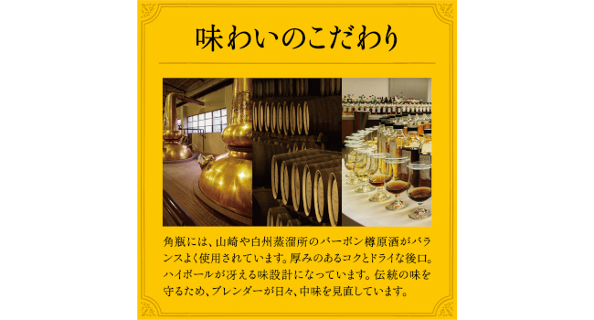 角瓶　角ハイボール　ウイスキー　サントリー