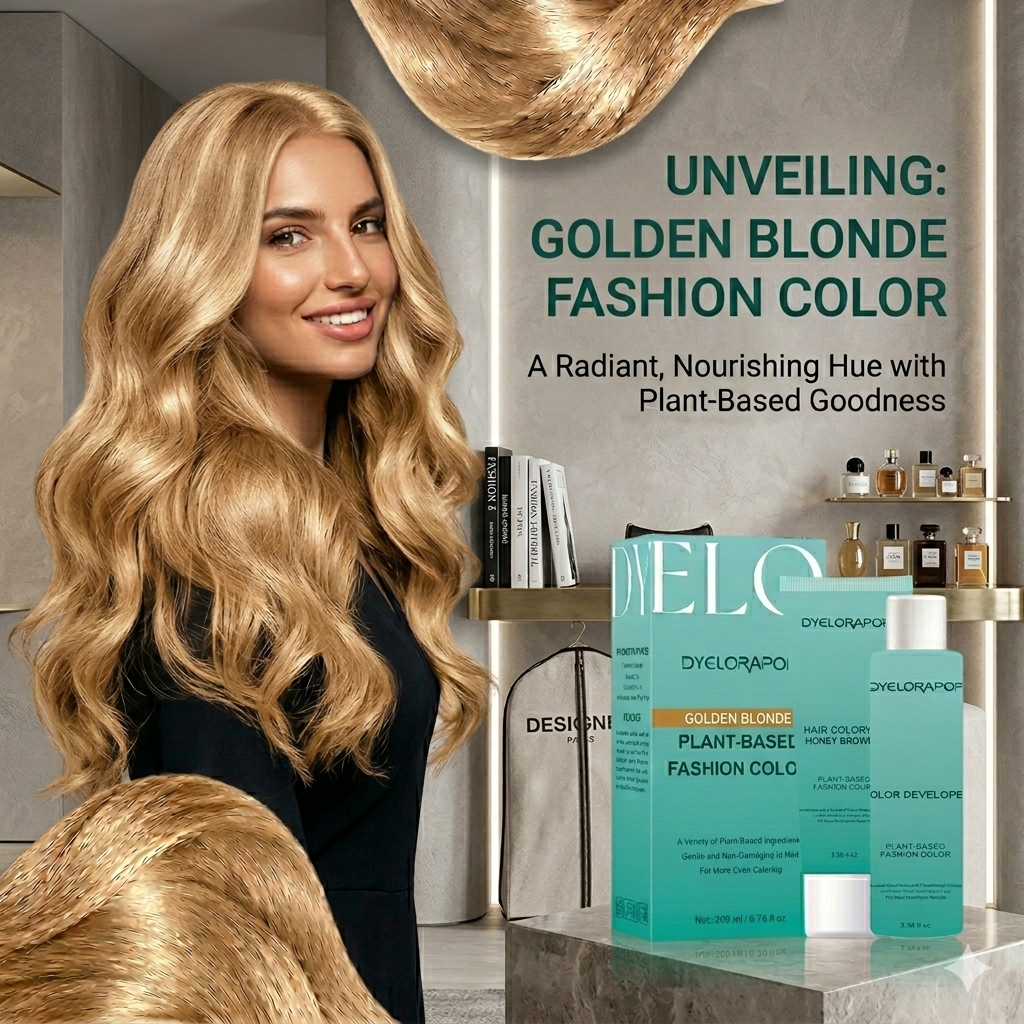 Semi-Permanent Hair Color-Golden Blonde