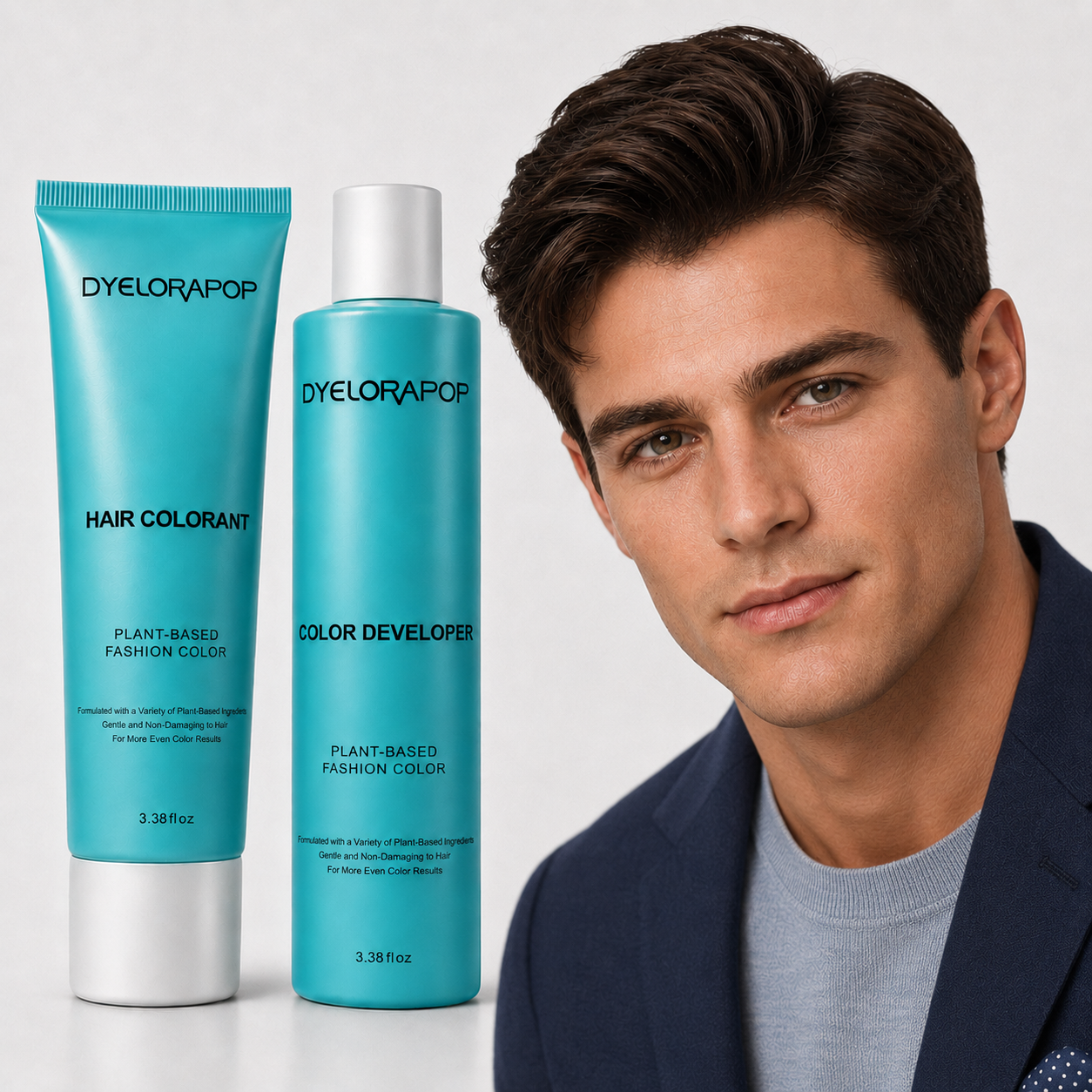 Men’s Coffee Brown Hair Dye – Rich Coffee Tone, Natural Gray Coverage, Smooth & Natural Look