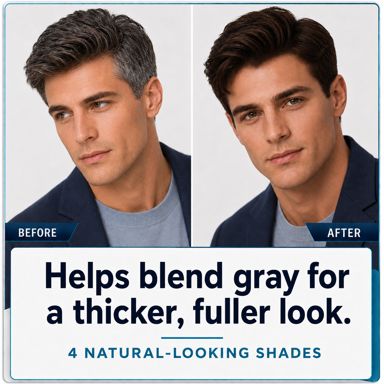 Men’s Coffee Brown Hair Dye – Rich Coffee Tone, Natural Gray Coverage, Smooth & Natural Look