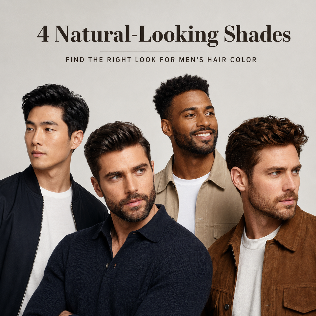Men’s Black Hair Dye – Deep Natural Black, Full Gray Coverage, Long-Lasting Shine