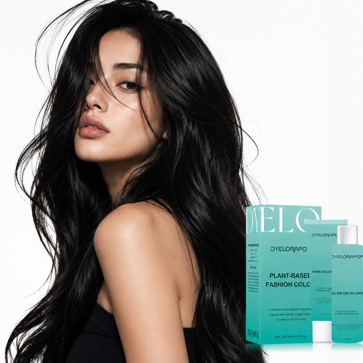 Semi-Permanent Hair Color-Midnight Black（#1）