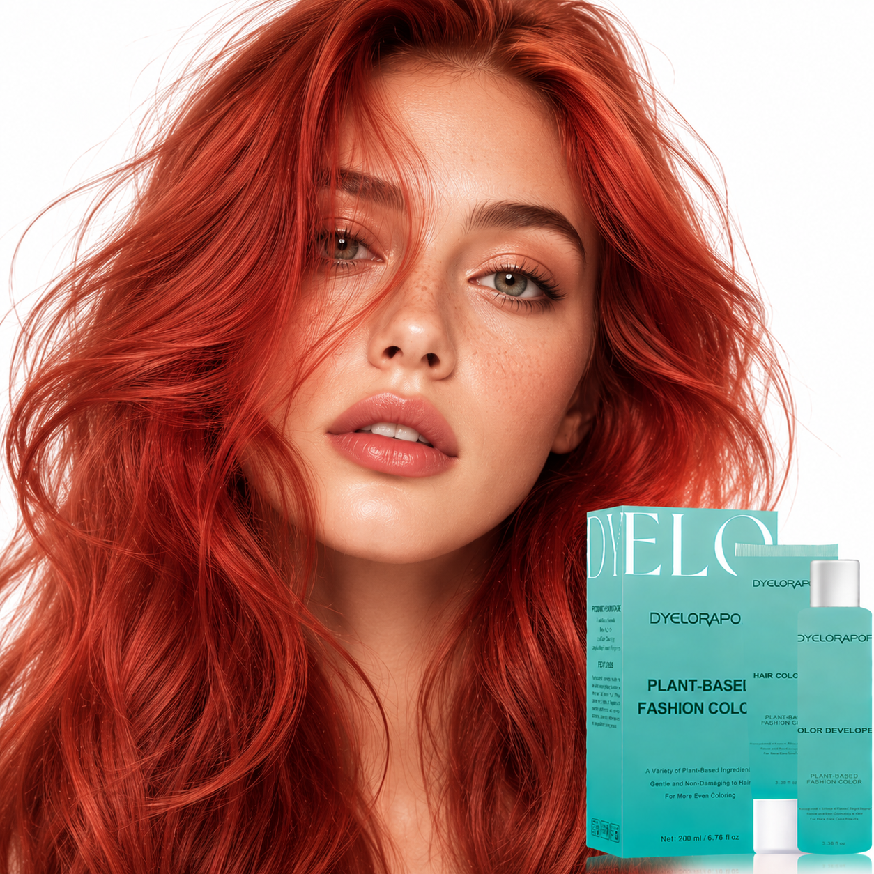 Semi-Permanent Hair Color-Sunset Red
