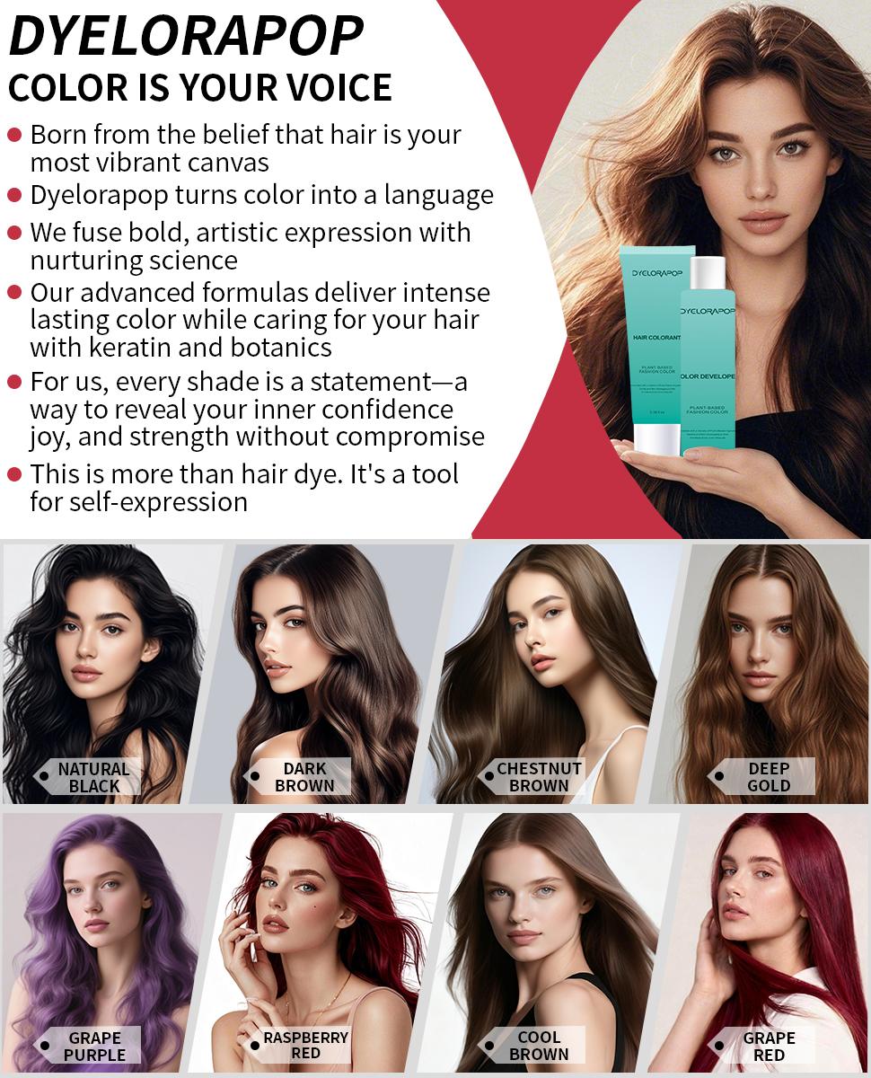 Semi-Permanent Hair Color-Chestnut Brown