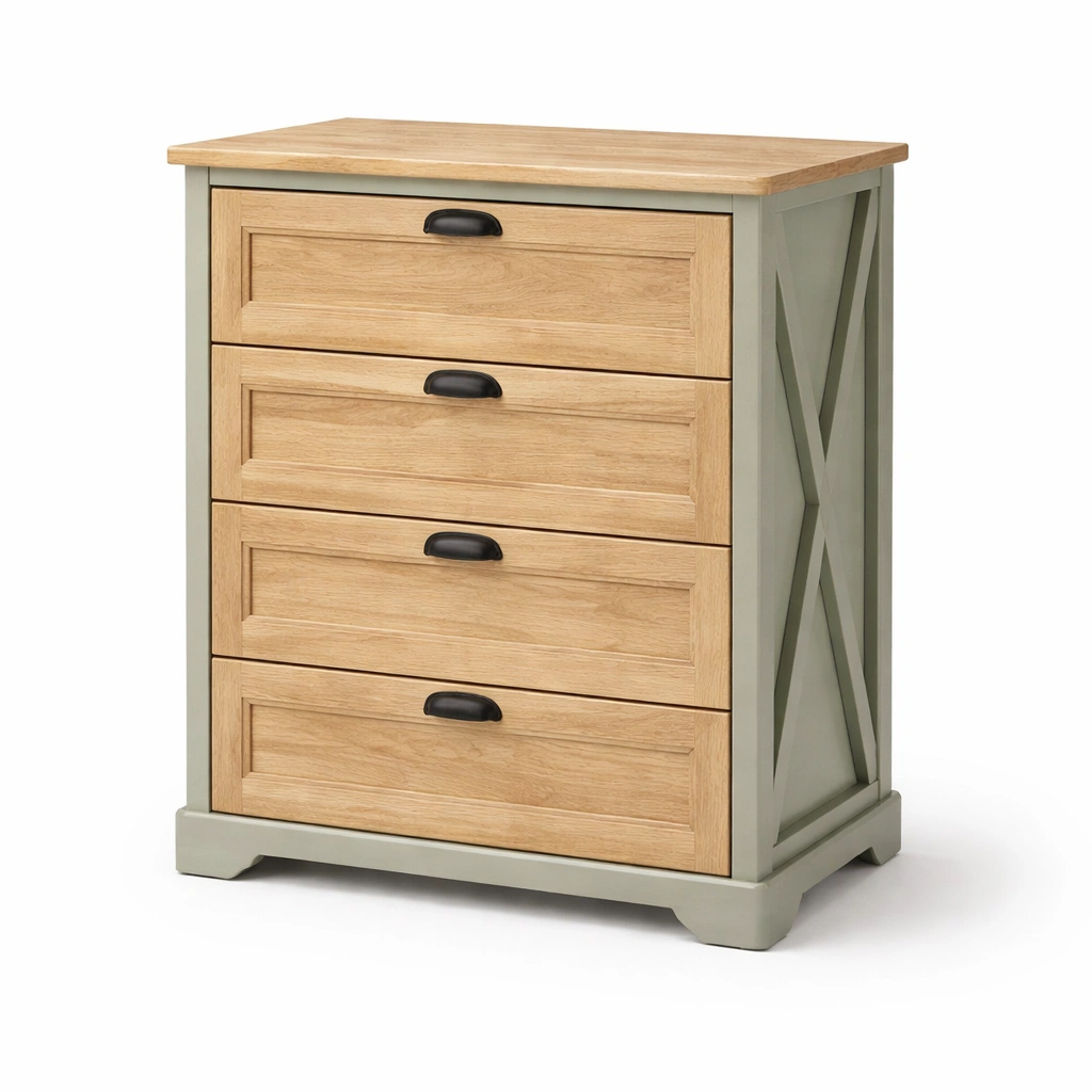 Kommode mit 4 Schubladen-relnira