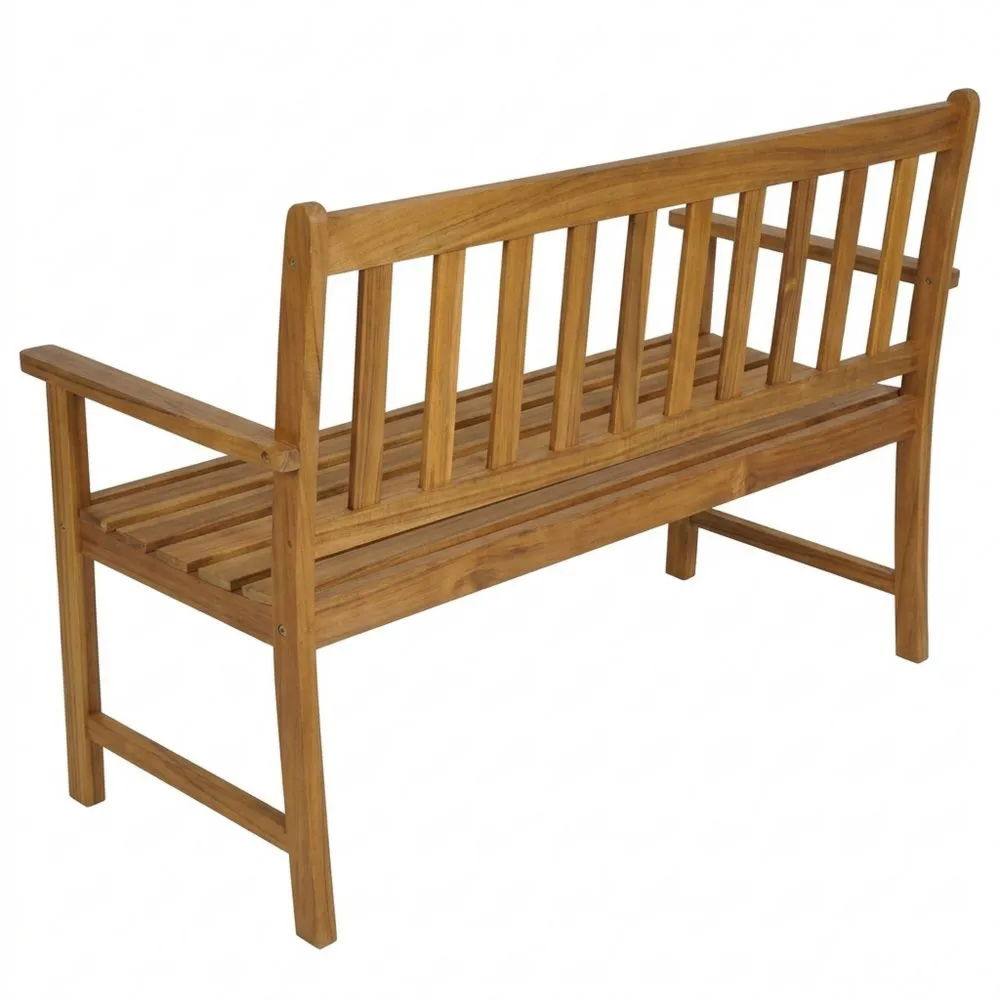 2-Sitzer Gartenbank aus Akazienholz, wetterfest und stabil bis 360 kg