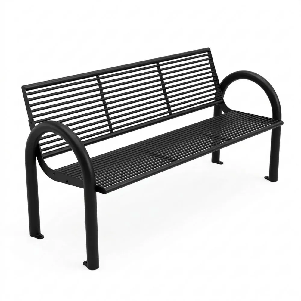 Wetterfeste Gartenbank Metall 150 cm