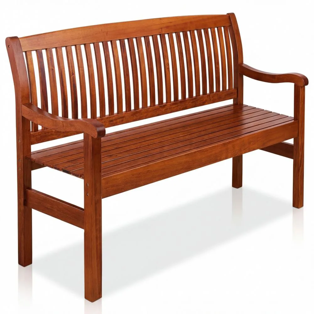 Wetterfeste Gartenbank aus Massivholz für 3-4 Personen