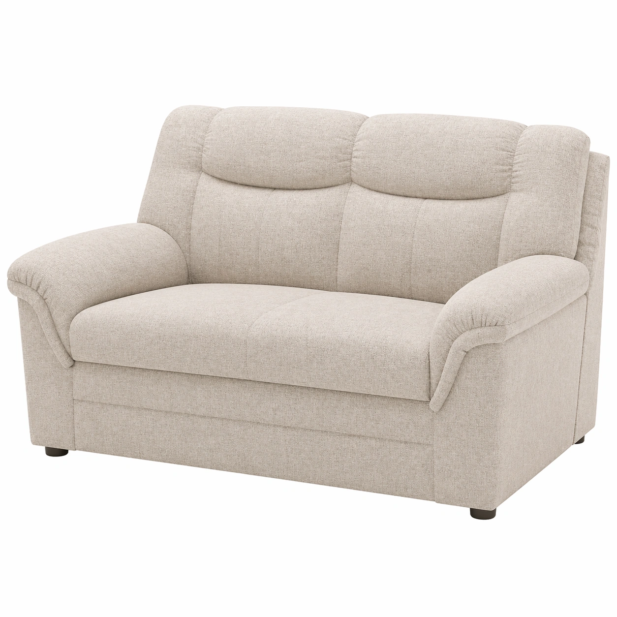 2 Sitzer Sofa mit Federpolsterung und weichem Stoffbezug, komfortables Wohnzimmer Sofa im klassischen Design-MERQIRA