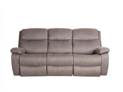 Canapé relax en tissu 210x95x100 cm gris confort relaxation-Raridadecor